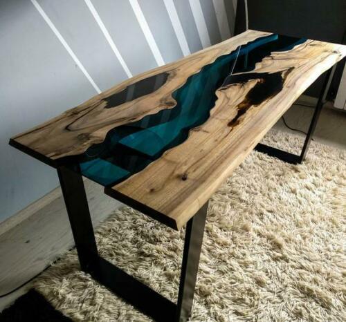 epoxid harz Konsolen echtes massiv holz möbel wasserfall Sidebaird tisch