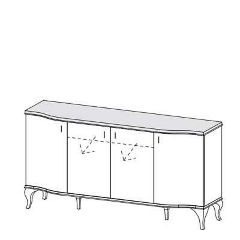 Kommode Hoch Schrank Dekor Side Low Board Kommoden Designer Edel Luxus
