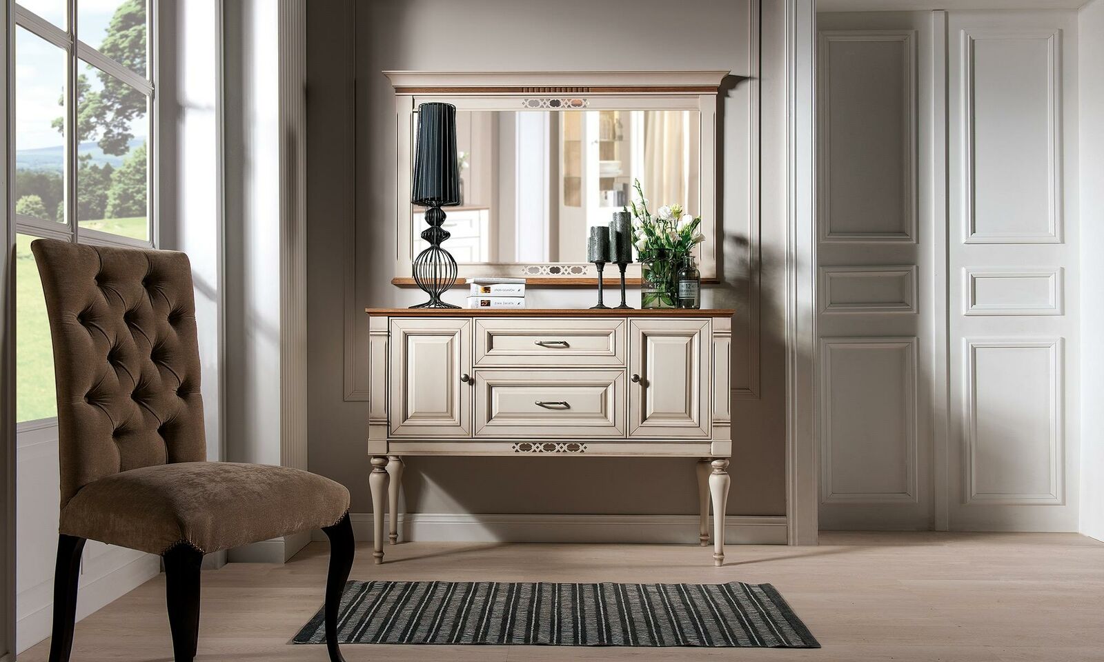 Konsole Sideboard Konsolen Tisch Lowboard Deko Anrichte Holz Wohnzimmer