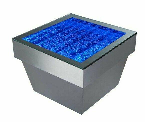 Design Tisch Couchtisch Wasser Säulen Säule Dekor Water Sofa Tische LED