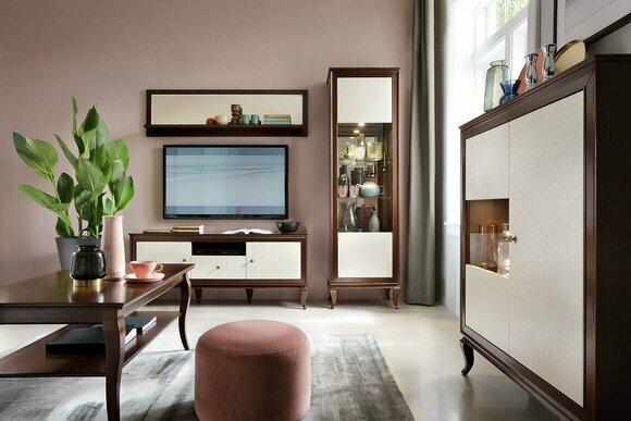 Wohnzimmer Set Vitrine Kommode Spiegel Wohnwände Kommoden