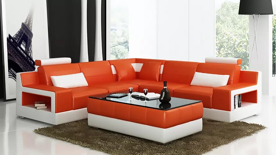 Sofa Ledersofa Ecksofa Polster Eckgarnitur Polster Couch Garnitur