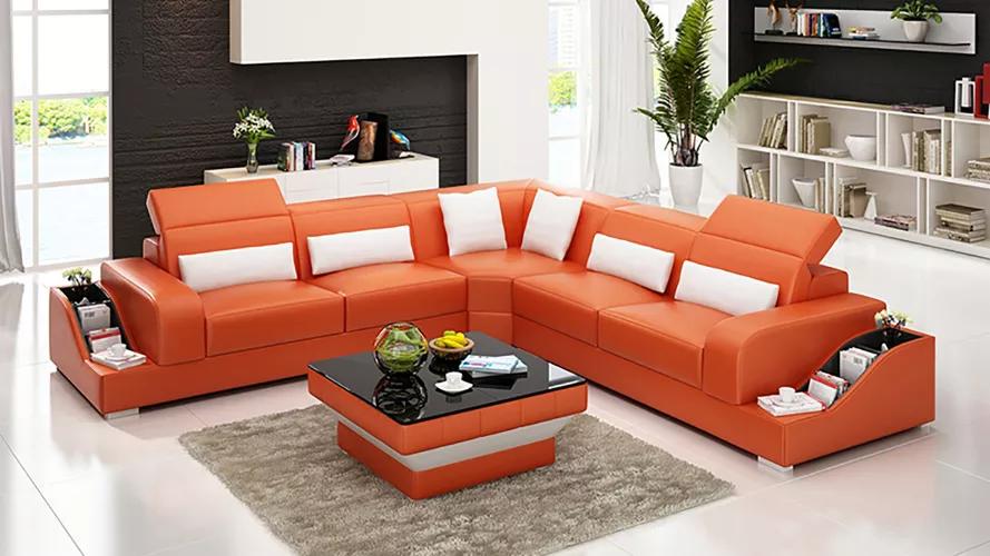 Eckgarnitur Sofa Ledersofa Ecksofa Polster Polster Couch Garnitur