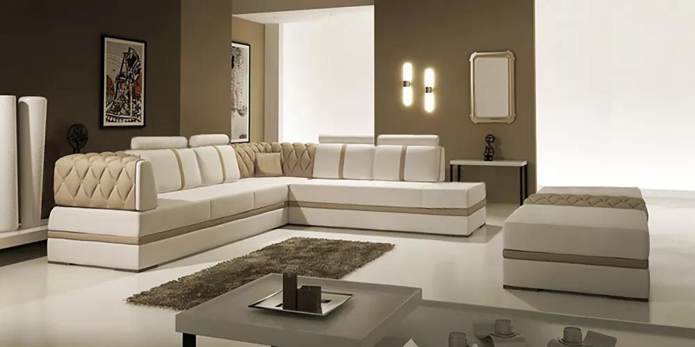 Ecksofa Ledersofa Design Sofa Ecksofa L Form Modernes Polster Wohnzimmer