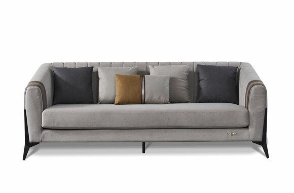 Chesterfield Sofagarnitur 3+1 Sitzer Couch Polster Sitz Garnituren Lehn Sofa