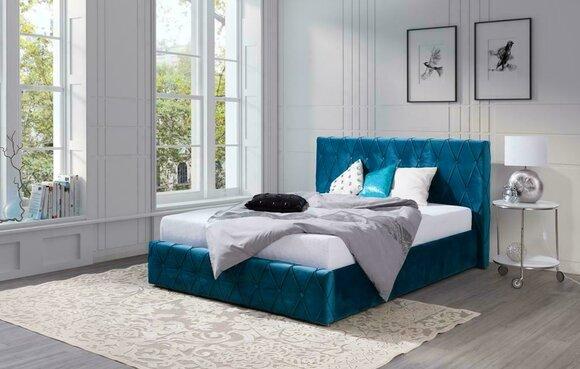 Klassisches Samt Velvet Doppel Design Bett Luxus Design Betten Doppel