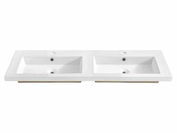 Doppel Waschbecken Keramik Waschtisch Waschbecken Aufsatzwaschtisch