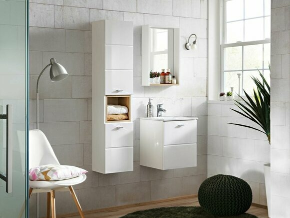 Waschplatz Badmöbel Badezimmer Set Waschtisch Waschbecken