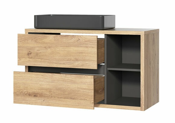 Waschbeckenunterschrank mit Waschtisch hängend 100 cm