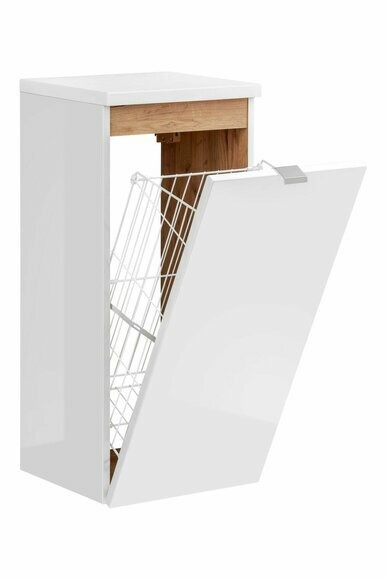Universelle Hängeschrank Schrank Dekorative Badmöbel mit einem Wäschekorb