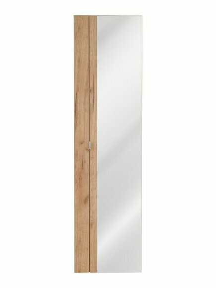 Hängeschrank mit Spiegel Badezimmerregal hoch Hänge Hochschrank