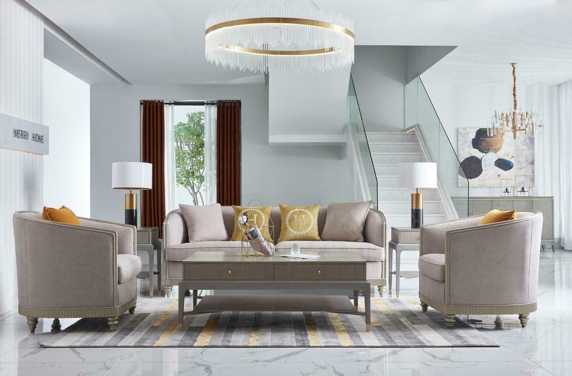 Luxus Möbel Sofagarnitur Wohnzimmer Sofa Couch Polster Set Komplette