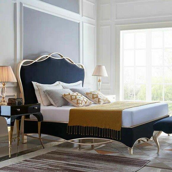 Design Textil Bett Ehe Modernes Hotel Gestell Luxus Schlaf Zimmer Doppel