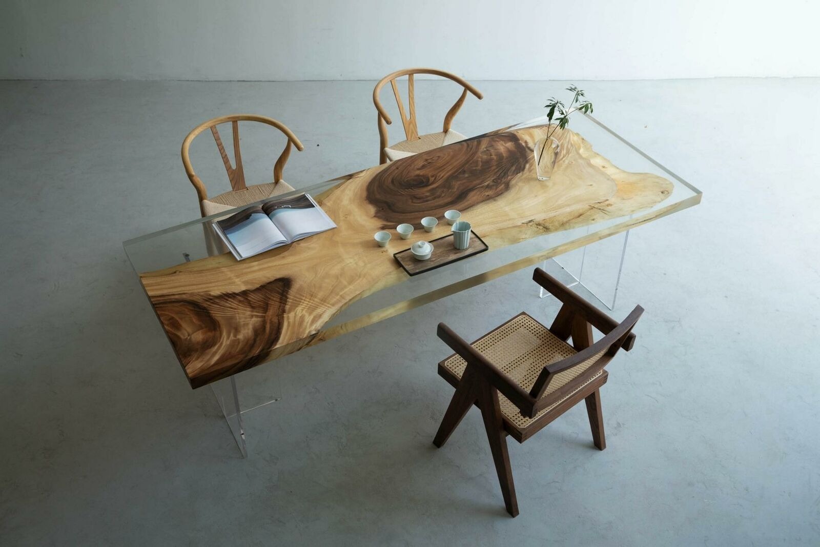 Epoxidharz Esstisch River Tisch Massiv Tische 200x90 Flusstisch Neu