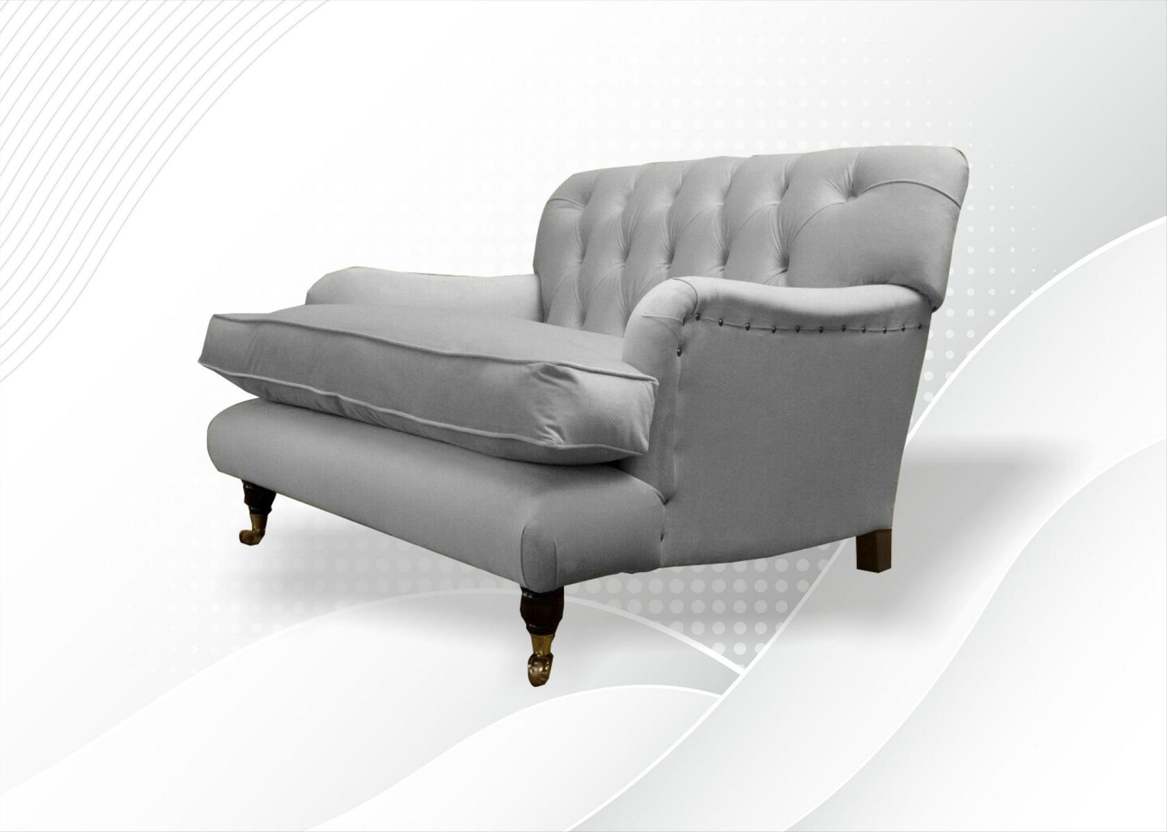 Chesterfield Sessel Fernseh Design Polster Sofa Couch Chesterfield Textil Neu