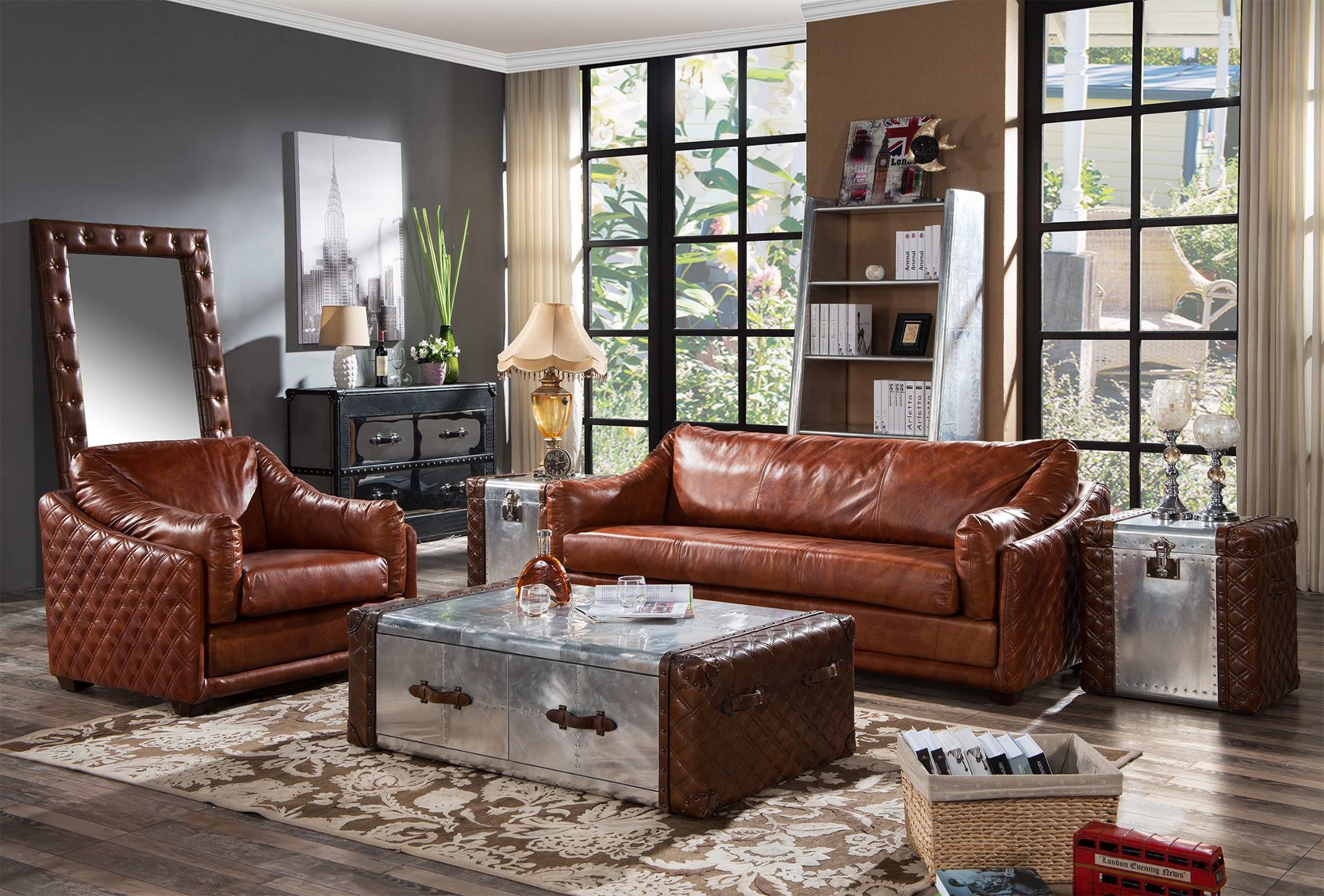 Chesterfield Sofagarnitur Polster Couch sitz Garnituren 2tlg. Set 31 Sitzer