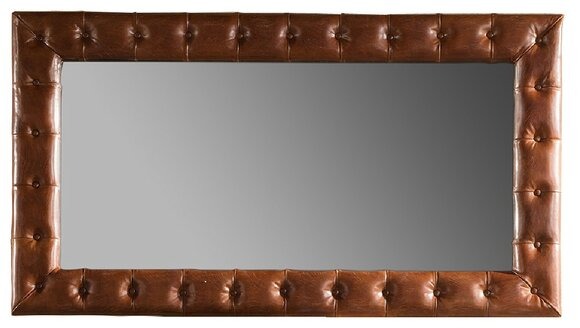 xxl chesterfield spiegel wand glas spiegel big groß 180x100 rahmen leder polster