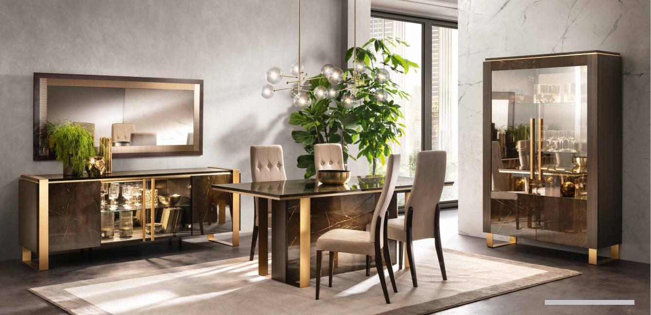 Italienisches Design Esszimmer Set Garnitur Stuhl Tisch Kommode Gruppe