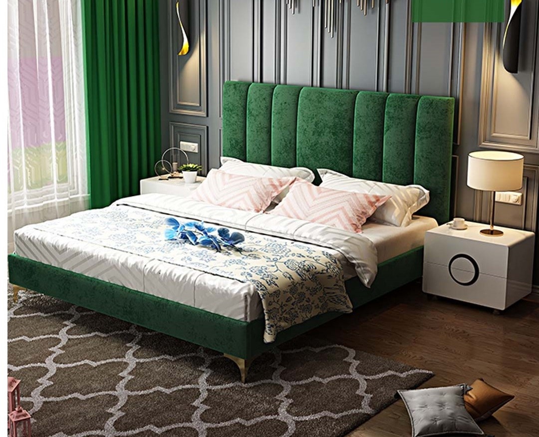 Bett Polster Design Luxus Doppel Hotel Deko Betten Ehe Schlaf Zimmer Leder