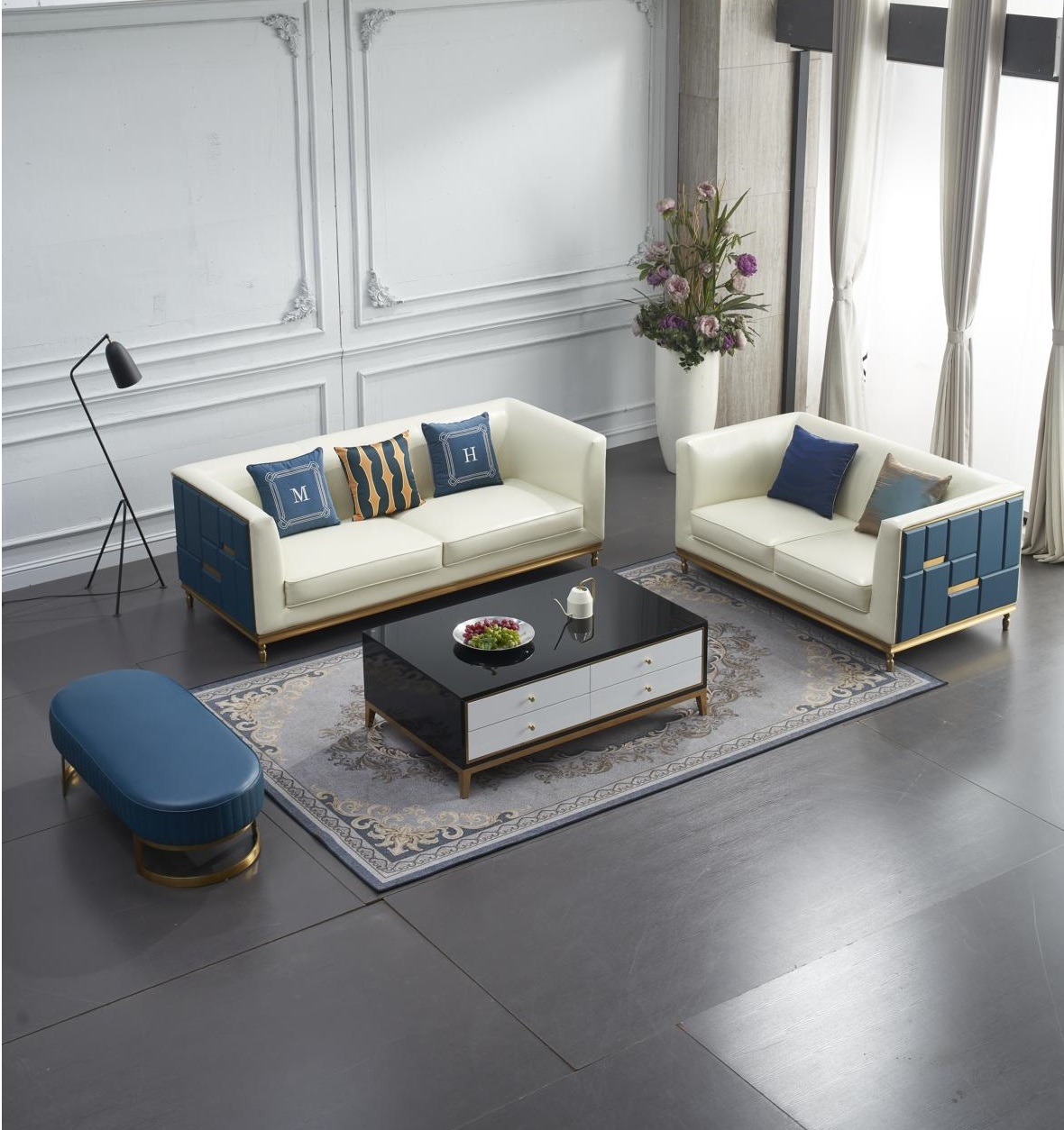 Sofagarnitur 3+2 Sitzer Klassische Garnitur Sitzgruppe Sofa Couchen