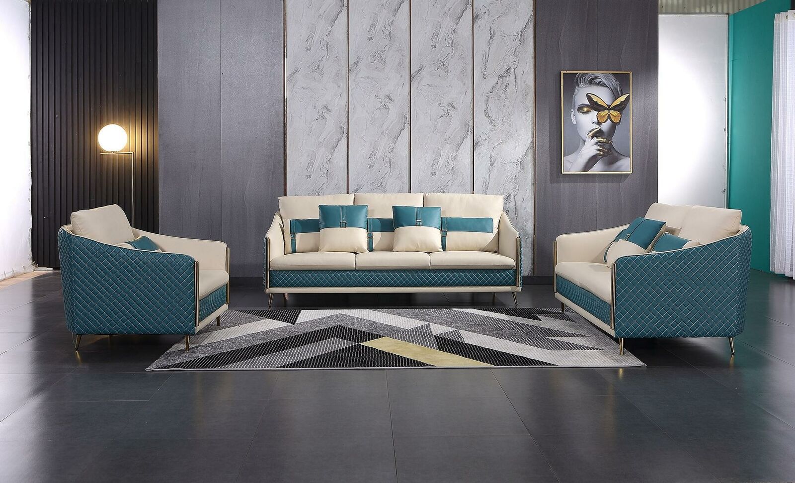 Modernes Sofa Wohnzimmer Sofagarnitur 32 Sitzer Ledersofa Designer Sofa