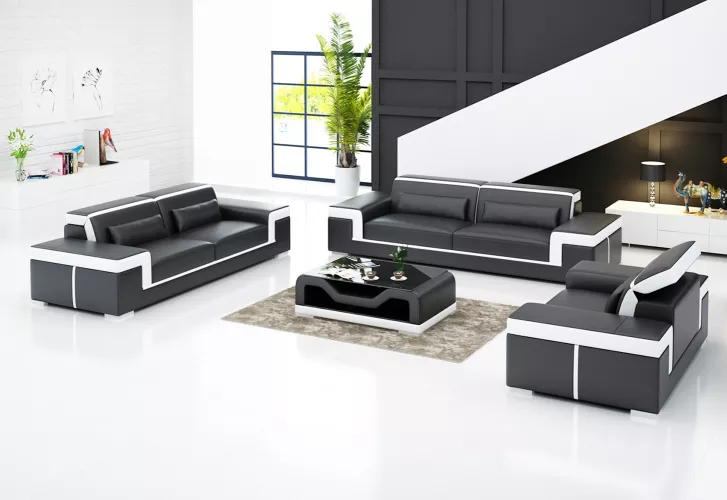 Wohnlandschaft Sofa Sofagarnitur 321 Sitzer Ecksofa Polster Designer Garnitur