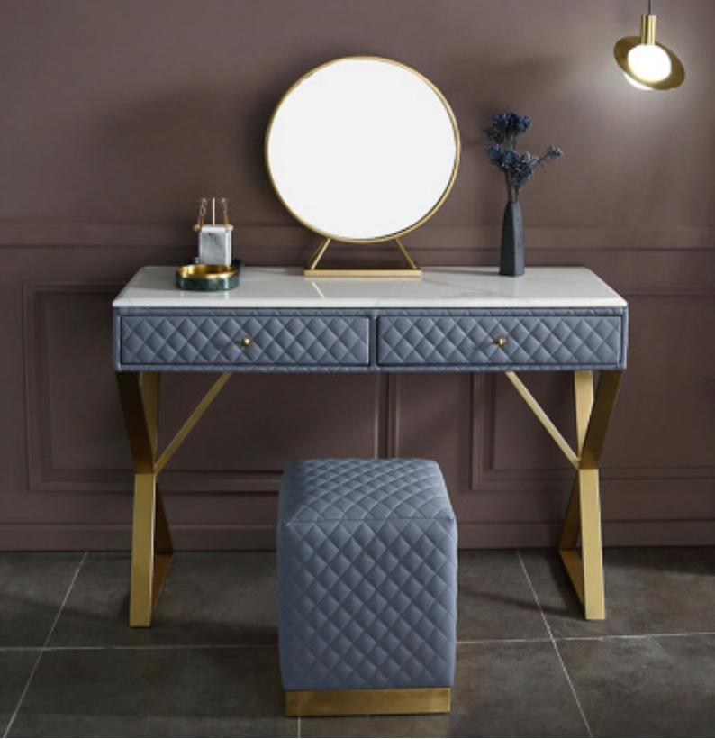 Schmink Tische Konsolen Tisch Schlaf Zimmer Holz Deko Spiegel + Kommode