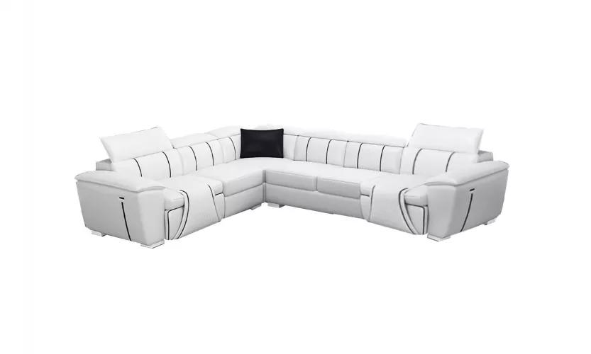 Ecksofa Wohnlandschaft Eckcouch Polster Eckgarnitur Sofa LForm Ledersofa Couch