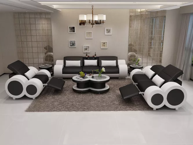 Modernes Sofa Sofagarnitur 321 Sitzer Couchtisch Wohnlandschaft Gruppe 4tlg. Set