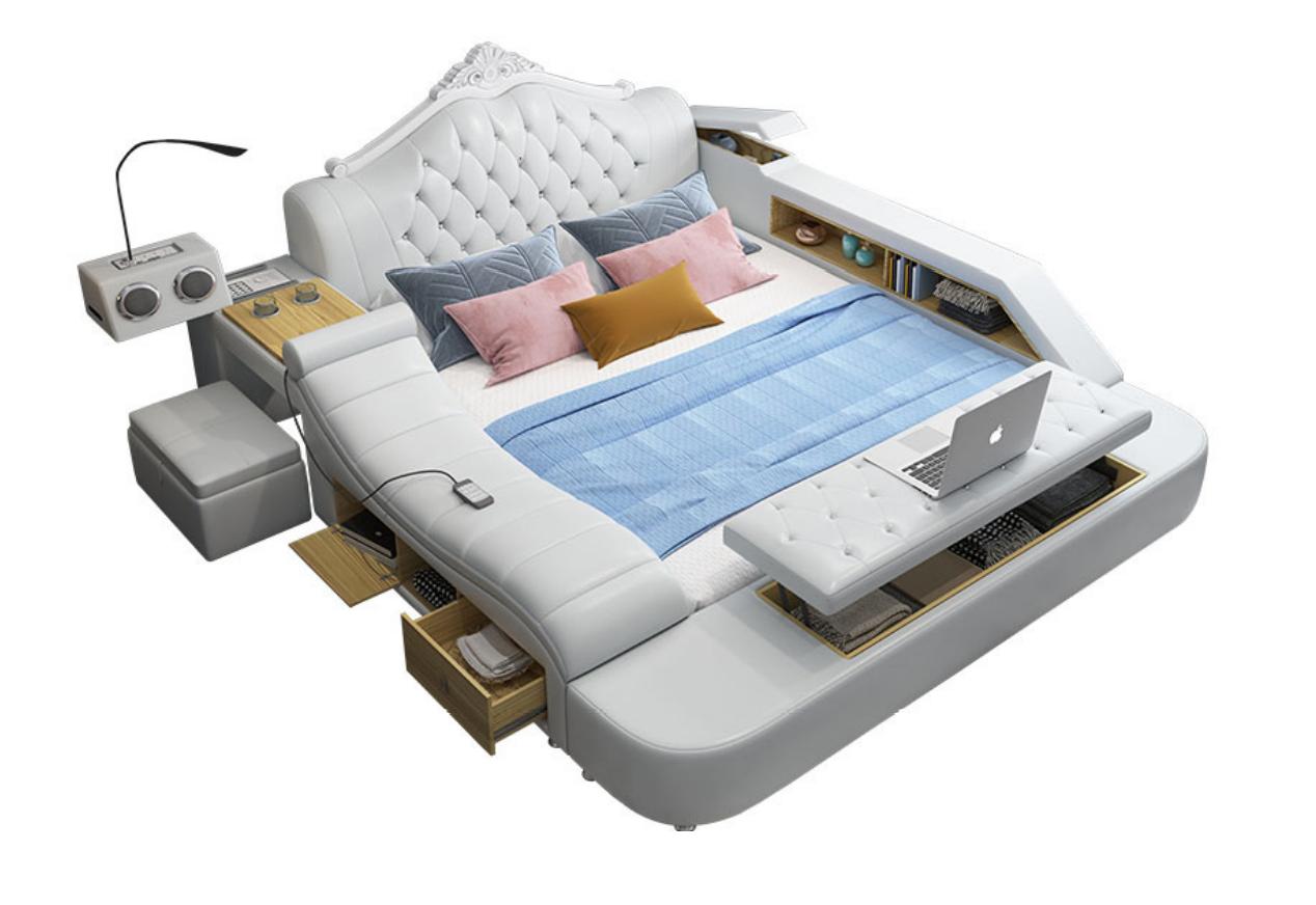 Multifunktion Bett Betten Deko Ehebett Doppelbett Polsterbett Schlafzimmer