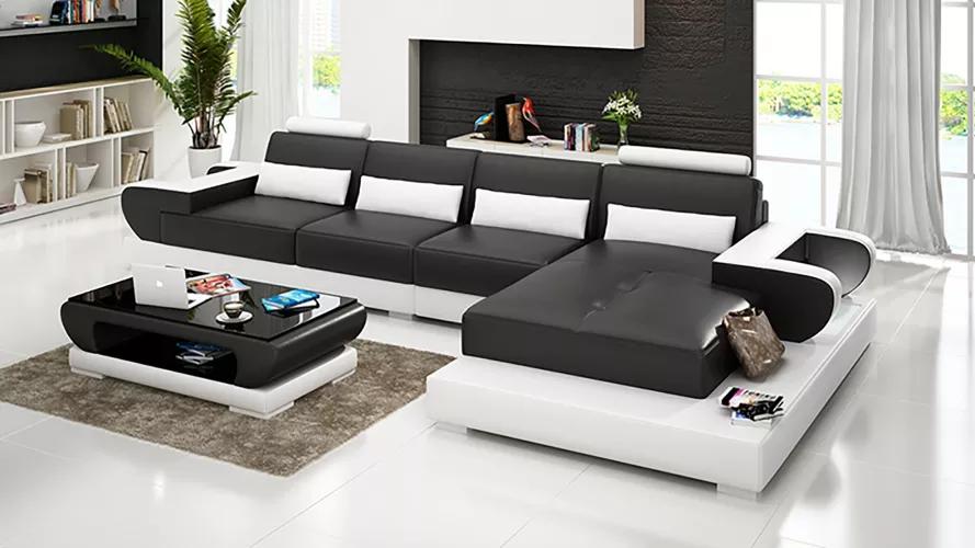 Design Eckcouch Sofa Ecksofa Couch Sofas Polster Eckgarnitur Couchtisch Neu 2tlg