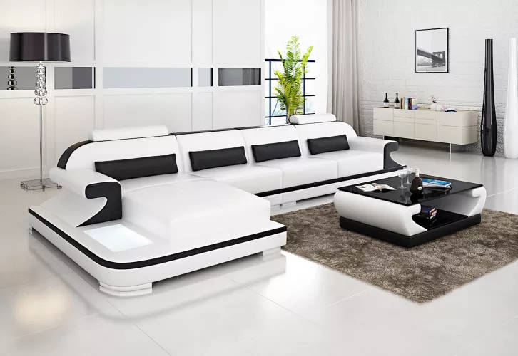 Eckcouch Ledercouch Wohnzimmer Sofa Polster Design Couchen Sofas Ledergarnitur