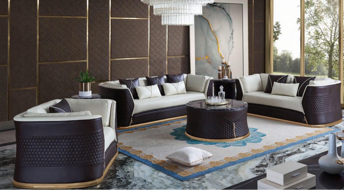 Sofagarnitur 321 Sitzer Set Design Sofa Polster Couchen Modern Luxus neu