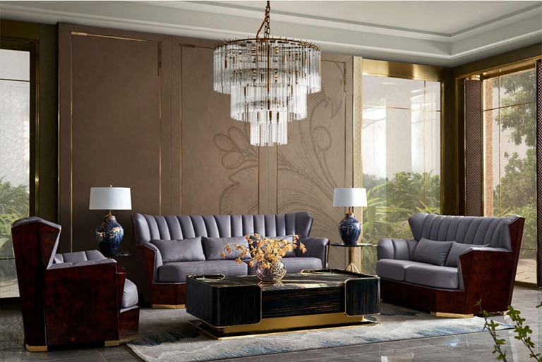 Sofagarnitur 321 Sitzer Set Design Sofa Polster Couchen Couch Modern