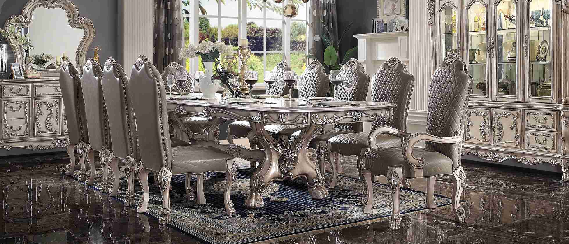 Gruppe Sessel Holz 10x Stühle Set Esszimmer Polster Stühle Lehnstuhl Stuhl Barock