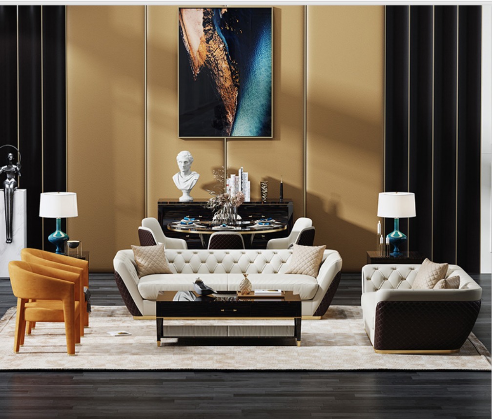 Sofagarnitur Garnituren Set Design Sofas Polster Couchen 3 + 2 Sitz