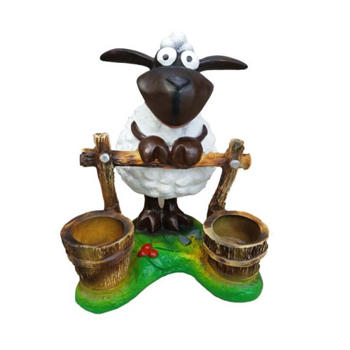 Lustiges Schaff Figur Dekoration Statuen Skulptur Garten Karikatur Figuren