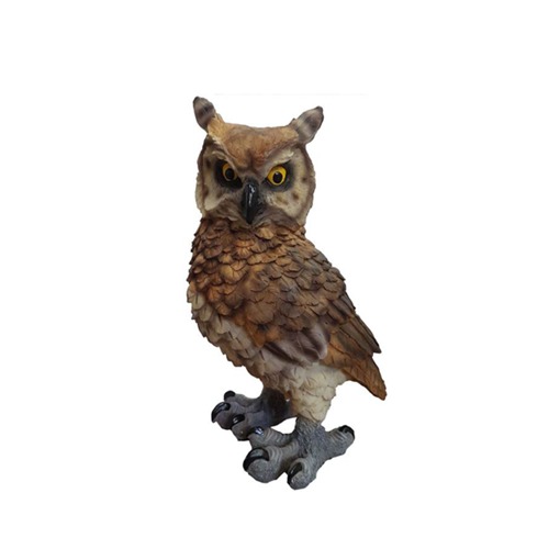 Garten Dekoration Vogel Eule 45cm Figur Statue Skulpturen Figuren