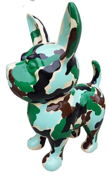 Designer Skulpturen Statue Moderne Figuren Dekoration Hund Garten