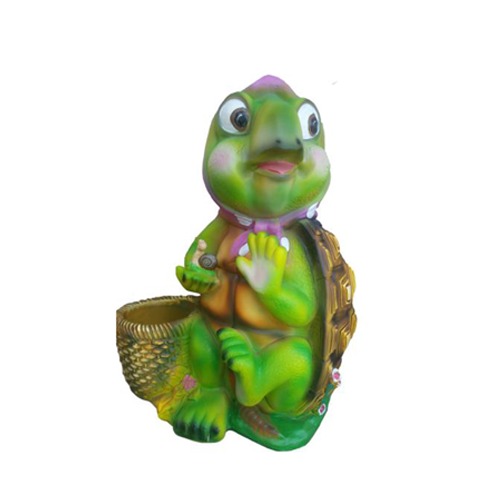 Lustige Schildkröte Figur Dekoration Statuen Skulptur Garten Deko Figuren 54cm