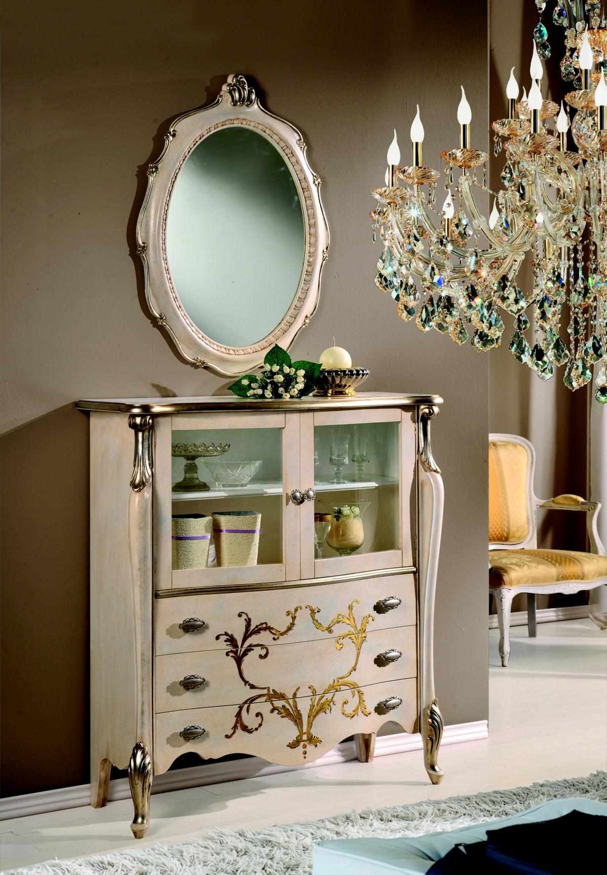 Kommode Sideboard Schrank Regale Italienische Möbel Barock Rokoko Regal