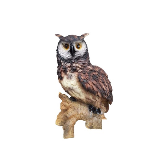 Garten Dekoration Vogel Eule 55cm Figur Statue Skulpturen Figuren Statuen