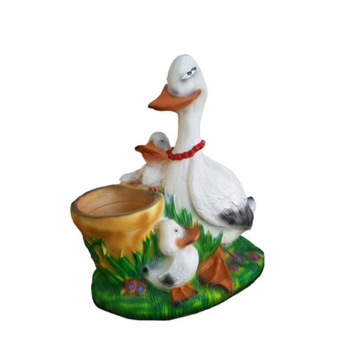 Interessante abstrakte moderne Skulptur einer Gans, Figurenhöhe 53 cm