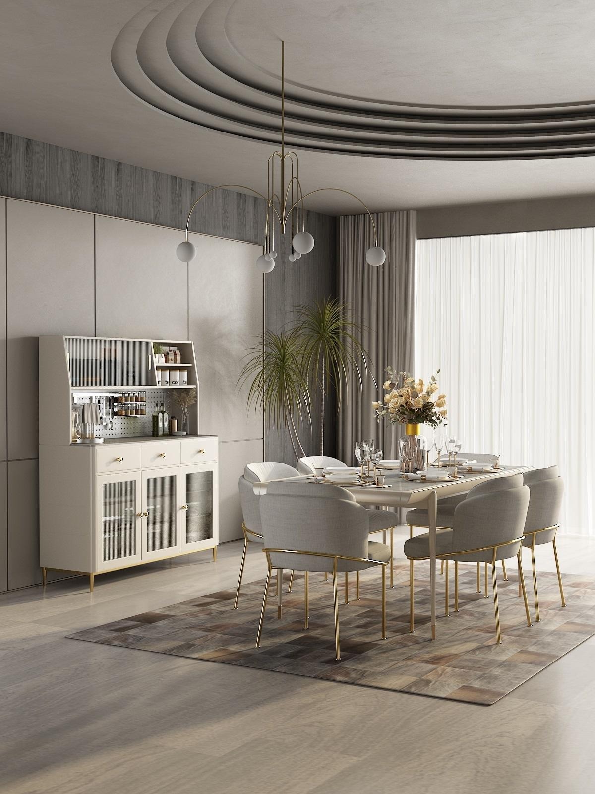 Komplette Esszimmer Luxus Garnitur Tisch 6x Stühle Lehnstuhl Essgruppe