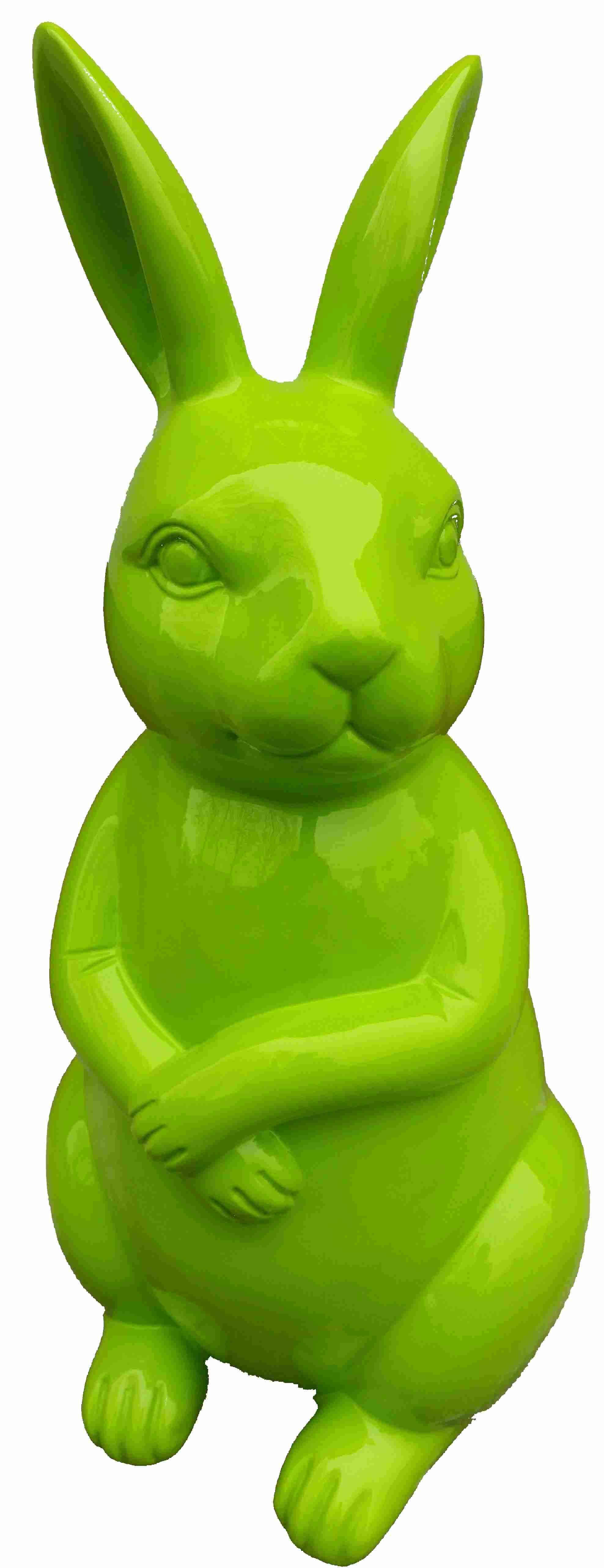 Designer Figuren Moderne Dekorationen Garten Figuren Grün Hase Skulptur
