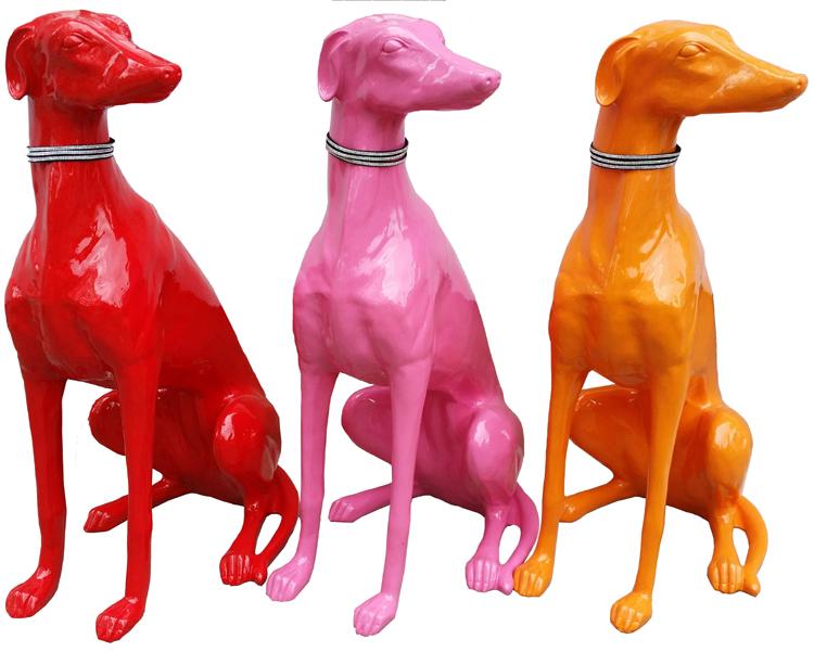 Garten Designer Figur Statue Moderne Figuren Dekoration Hund Skulptur