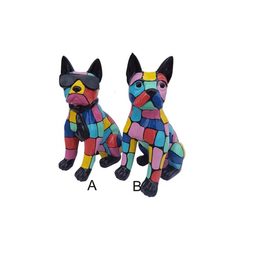 Hund Abstrakte Dekoration Deko Figur Statue Figuren Statuen Skulptur