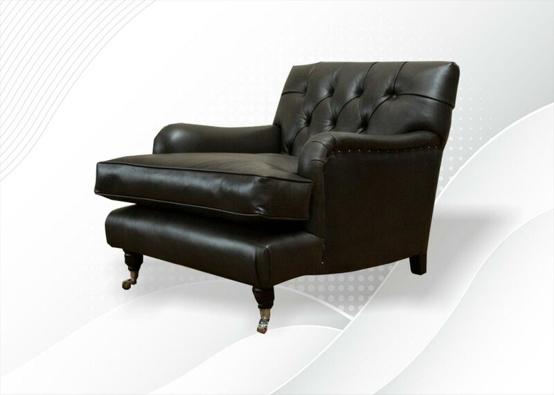 Chesterfield Sessel Leder Braune Wohnzimmer Luxus Modern Kreative