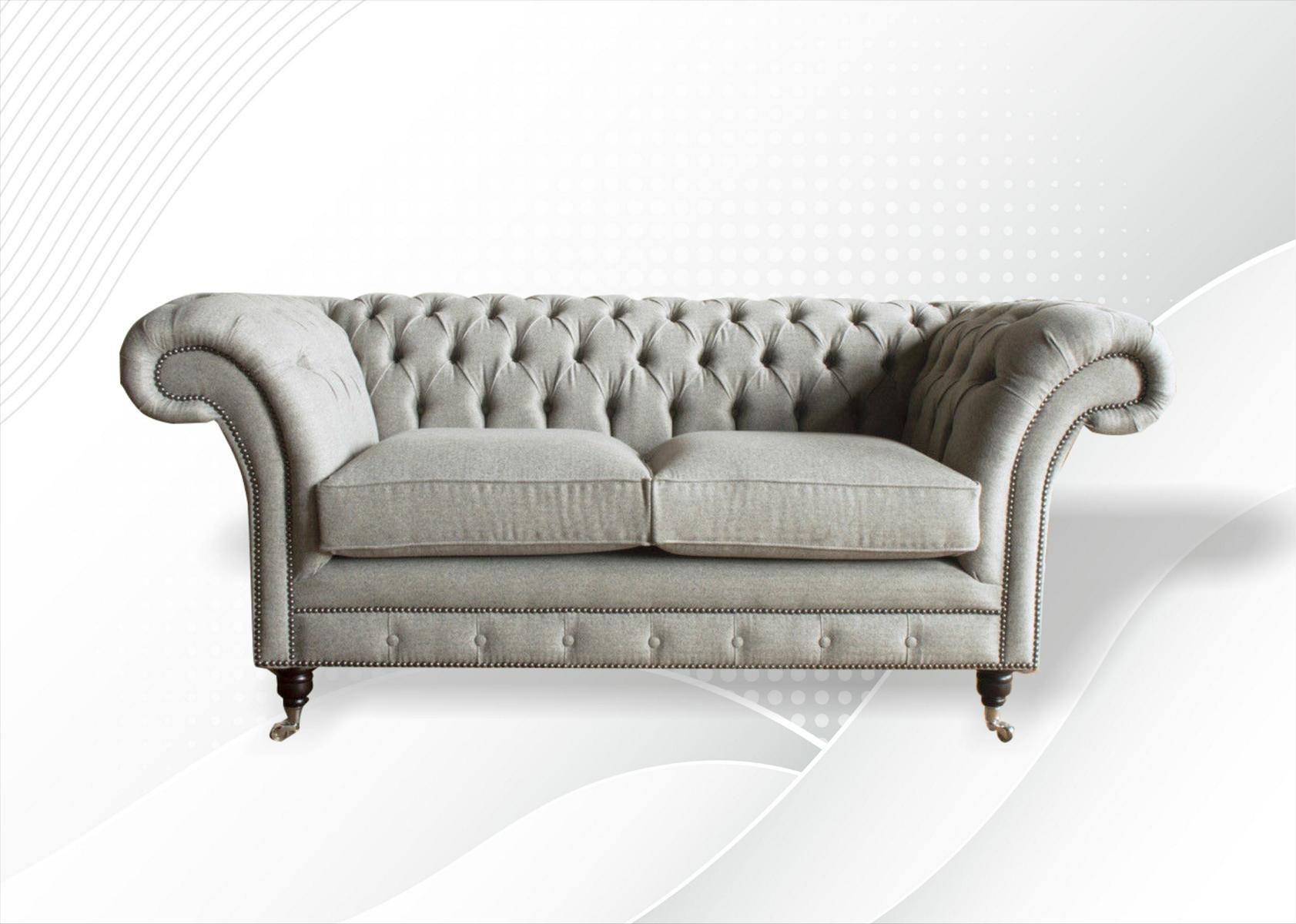 Chesterfield Milch Wohnzimmer Modern Design Couchen Sofa Kreative