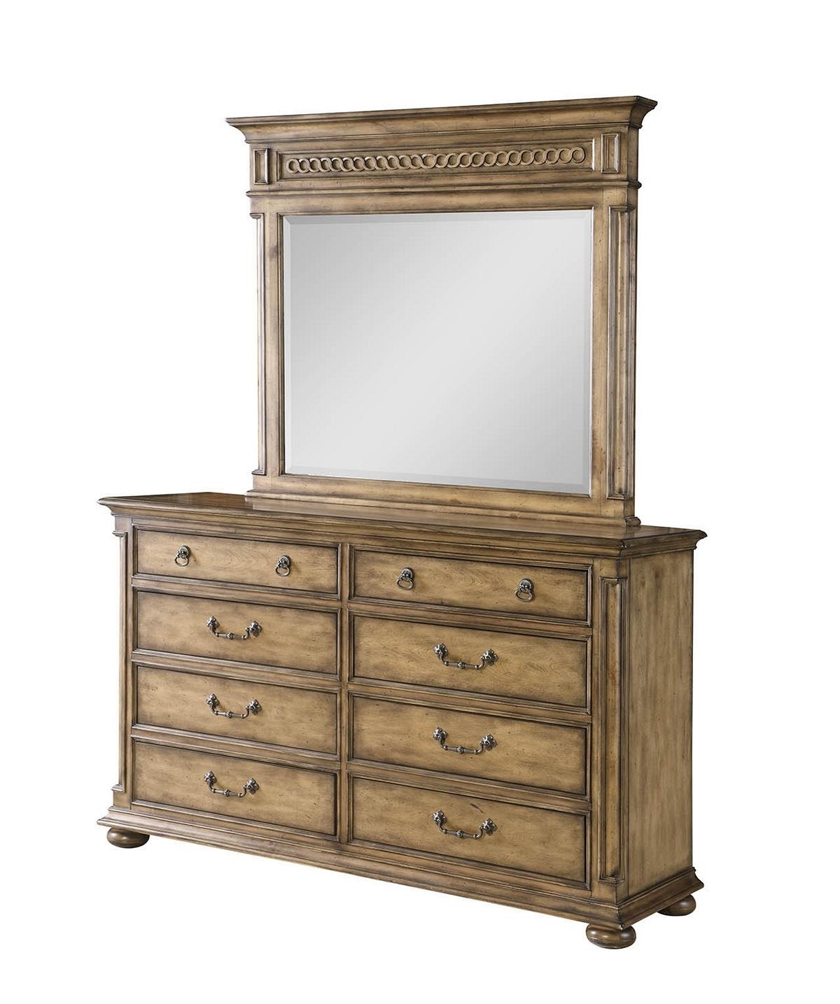 Spiegel Kommode Schrank Kommoden Anrichte Schlafzimmer Set Holz Modern